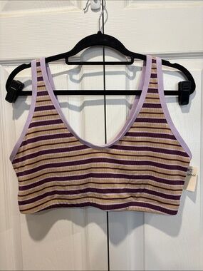 Aerie Superchill Modal striped bralette in XXL